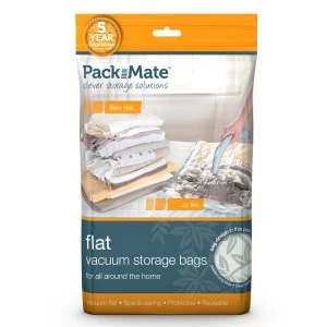 Image of Packmate Large Flat Vacuum Storage Bag and Medium Travel Vacuum Bag - Pack of 2