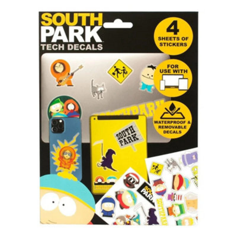 Image of South Park South Park Tech Stickers Multi One Size Unisex 5063527440075