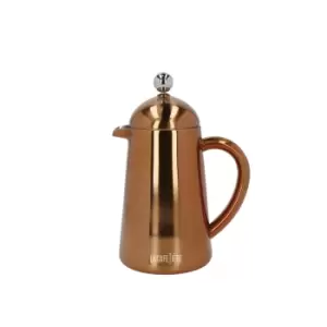 image of La Cafetier 3 Cup Double Walled Cafetiere Brown