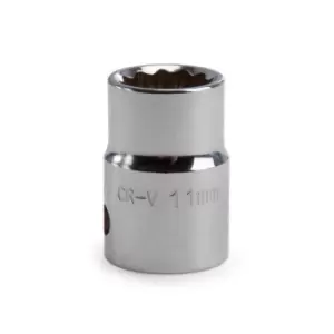 Image of Draper 13231 (D-mmb) Expert 11mm 3/8in Square Drive Hi-torq 12 Point Socket