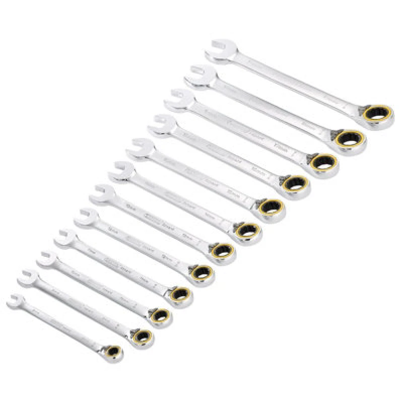 Image of Draper Expert Hi Torq 12 Piece Reversible Ratchet Combination Spanner Set 8241RMM/12
