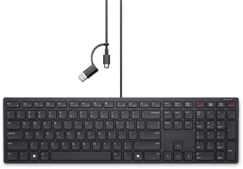 Image of Dell Wired Collaboration Keyboard - KB525C - UK (QWERTY)