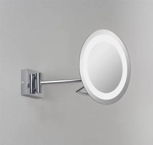 image of 1 Light Adjustable Illuminated Bathroom Mirror Light Polished Chrome IP44