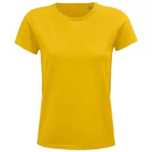 Image of SOLS Womens/Ladies Crusader Organic T-Shirt (S) (Gold)