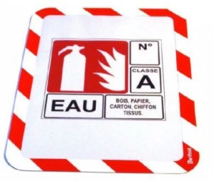 Image of Tarifold Magneto A4 Safety Frames Magnetic Red/White PK2