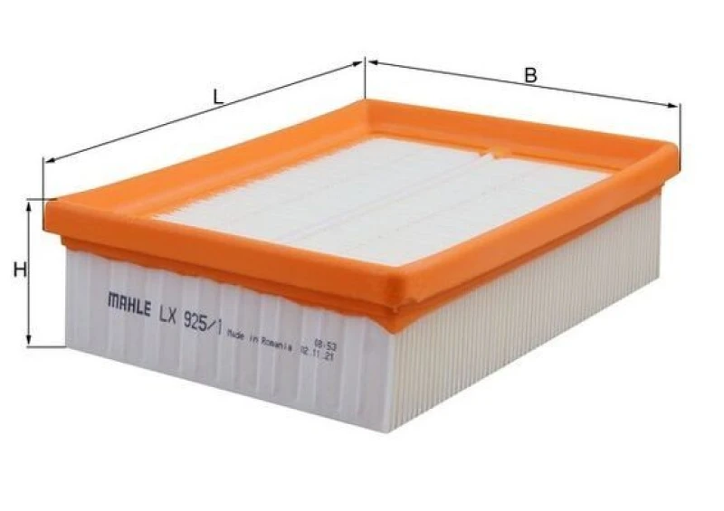 Image of Air filter MAHLE LX 925/1