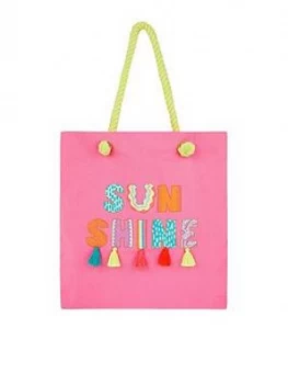 image of Accessorize Girls Sunshine Shopper - Pink