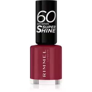 image of Rimmel 60 Seconds Super Shine Nail Polish Shade 710 Oh My Cherry 8 ml