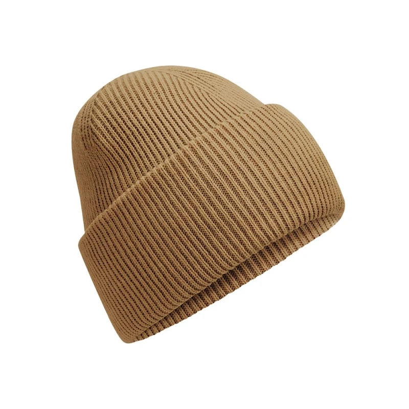 Image of Beechfield Beechfield Men Classic Deep Cuffed Beanie in Light Brown Light Brown One Size Male 5063425806690