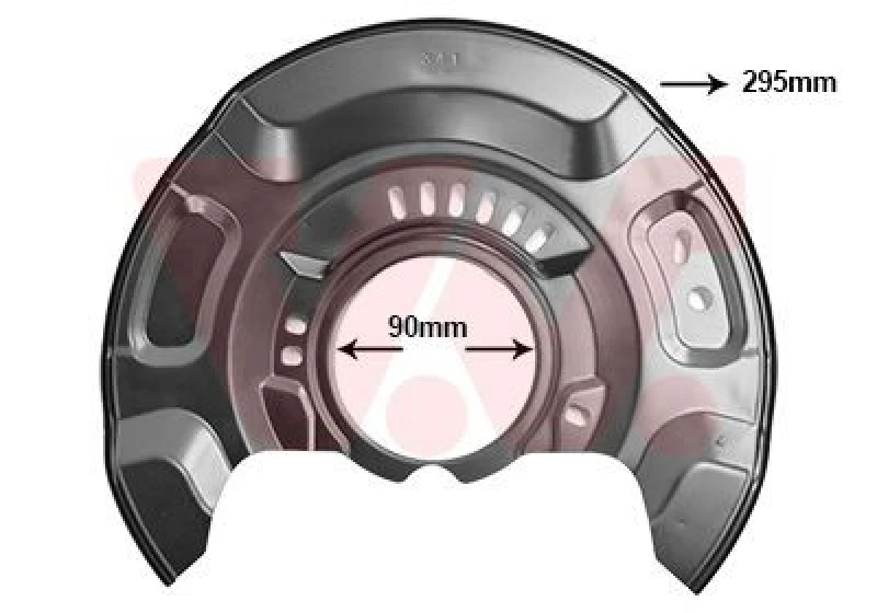 Image of VAN WEZEL Brake disc backing plate VAN WEZEL 5437372
