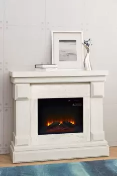 image of Hestia 48″ Electric Free Standing Fireplace With Touch Screen