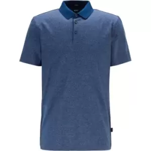 image of Boss Pitton Polo Shirt - Blue