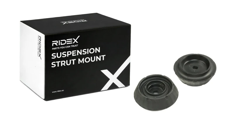 Image of RIDEX 1180S0844 Top strut mount Upper Front Axle, without rolling bearing Suspension Strut Support Bearing (1180)