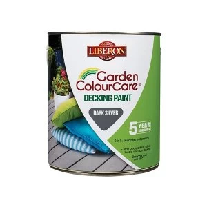 image of Liberon Garden Colour Care Decking Paint Light Brown 2.5 litre