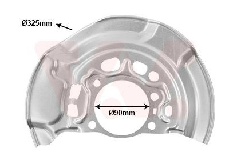 Image of VAN WEZEL Brake disc backing plate VAN WEZEL 5407372