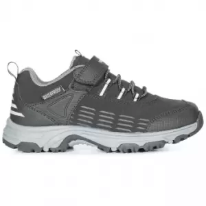 Image of Trespass Childrens/Kids Harrelson Low Cut Hiking Trainers (1 UK) (Black)