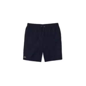 image of Mens Lacoste SPORT tennis shorts in solid diamond weave taffeta Size 7 - XXL Navy Blue