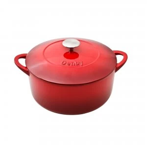 image of Denby Pomegranate Cast Iron 26Cm Round Casserole