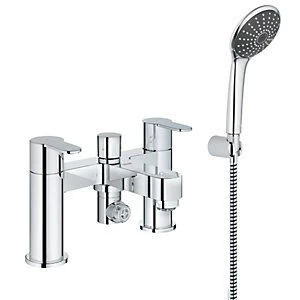 image of GROHE Wave Cosmo Bath Shower Mixer Tap - Chrome