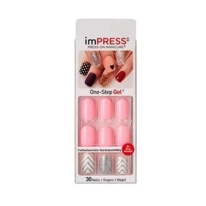 image of Kiss Impress Accents Oval Fake Nails- Next Wave