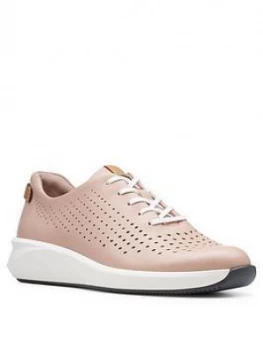 Image of Clarks Un Rio Tie Trainer - Blush, Size 7, Women
