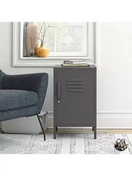 Image of Queer Eye Bradford Metal Locker End Table - Grey