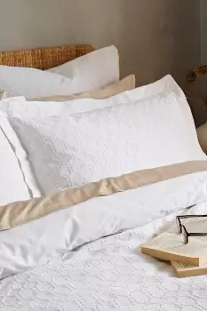 Image of 'Waffle Cotton Circle' Pillowcase Pair