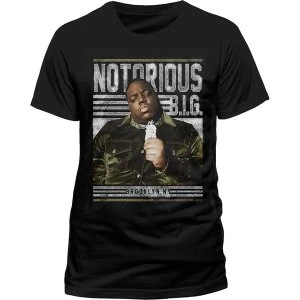Image of Biggie Smalls - Notorious Big Chain Mens Large T-Shirt - Black