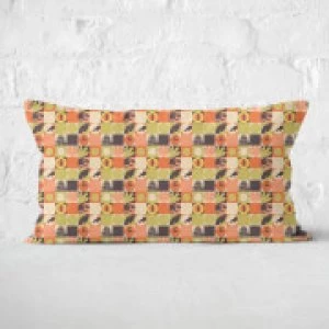 Orange Jurassic Park Rectangular Cushion 30x50 - 30x50cm - Soft Touch