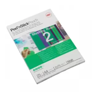 Image of GBC 3747530 Peel N Stick Pouch Gloss A4 125 Micron Pack of 25