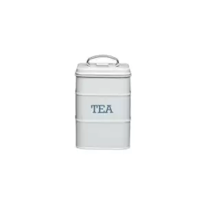 Image of Kitchencraft Living Nostalgia Tea Canister Grey, Steel - ["Grey"]
