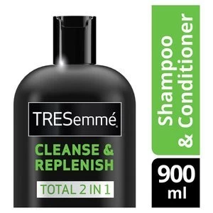 image of TRESemme Cleanse and renew 2in1 Shampoo plus Conditioner 900ml