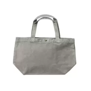 image of Bags By Jassz Small Canvas Shopper (One Size) (Mid Grey)