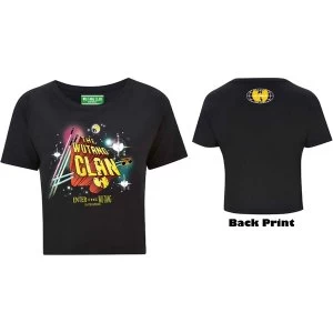 Image of Wu-Tang Clan - Gods of Rap Womens Medium Cropped T-Shirt - Black