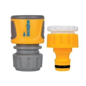 Image of Hozelock Threaded Tap & Soft Touch Hose End Connector Set