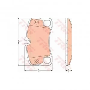 Image of Brake Pad Set TRW GDB1792