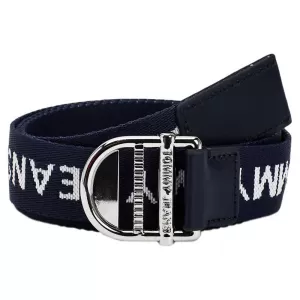 Image of Tommy Jeans Womens Essential Webbing Belt 3.5 - Twilight Navy - 80cm