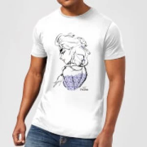 Image of Disney Frozen Elsa Sketch Mens T-Shirt - White - S
