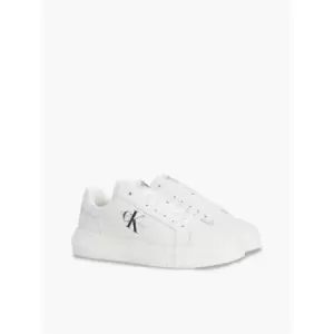 Image of Calvin Klein Jeans Chunky Cupsole Mono Lth - White