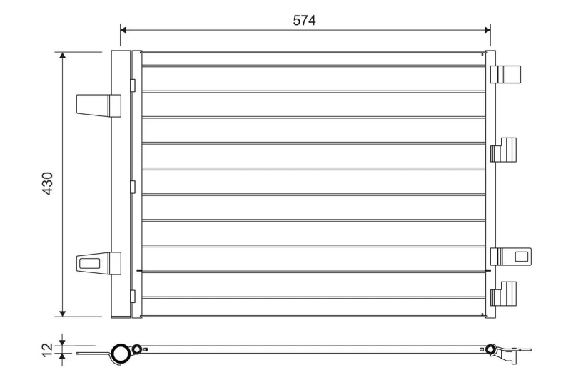 Image of Air conditioning condenser VALEO 812883