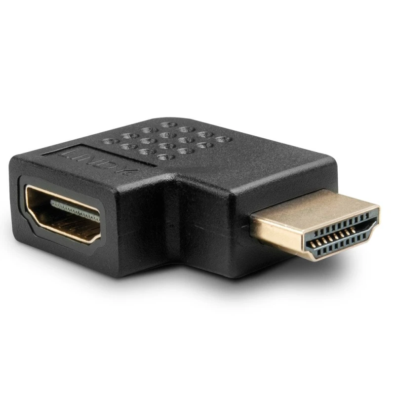 Image of Lindy HDMI 90 Degree Right Angled Adapter, Black