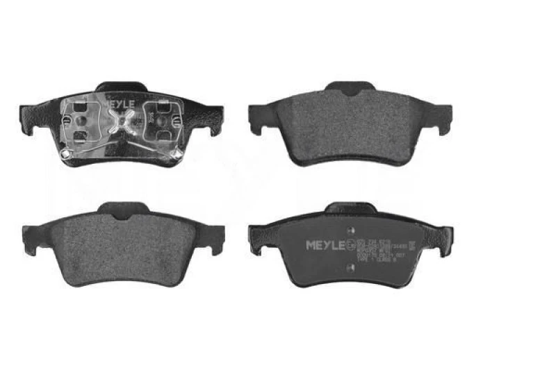 Image of MEYLE 025 234 8216 Brake pad set Rear Axle, not prepared for wear warning indicator, Original Quality, with anti-squeak plate Brake Pad Set,disc brak