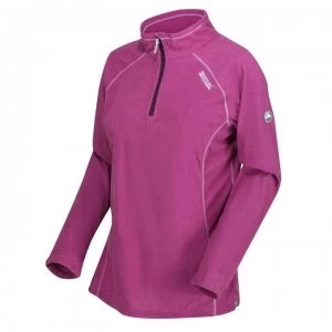 image of Regatta Womens Montes Half Zip Fleece - PurplePotion