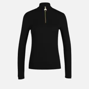 Image of Barbour International Carmona Ribbed-Jersey Top - UK 8
