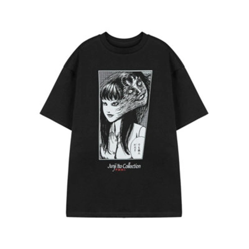 Image of Junji-Ito Junji-Ito Short Sleeved T-Shirt in Black Size: 3X-Large Black XXXL Unisex 5063203920433