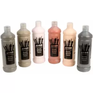 image of Flesh Tone Paint (Ready Mix) 6 x 600ml Bottles - Brian Clegg