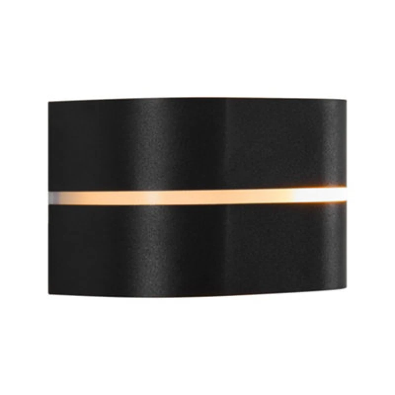 Image of Nordlux Sibelis Outdoor Patio Terrace Garden Wall Light In Black (Height) 12Cm