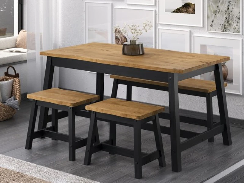 Image of Core Corona Black Edge Large Dining Table
