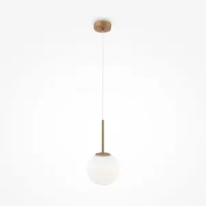 image of Maytoni Basic Form Medium Modern Globe Pendant Ceiling Light Gold E14