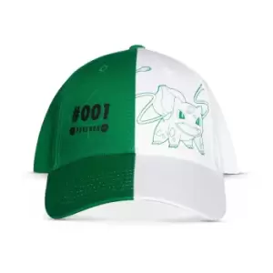 Image of Pokemon Bulbasaur #001 Adjustable Cap, White/Green (BA572852POK)